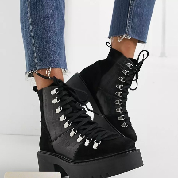 ASOS Boot, Black, Size 8 - Picture 1 of 7